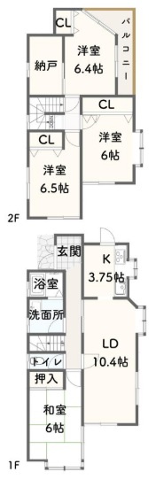 【間取り】 | 桃山台７丁目　中古戸建