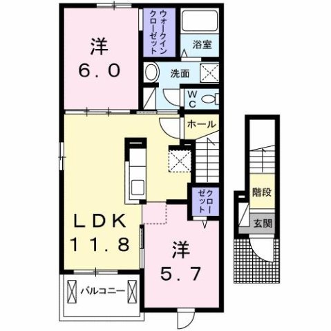 エヴェリーナⅢの間取り