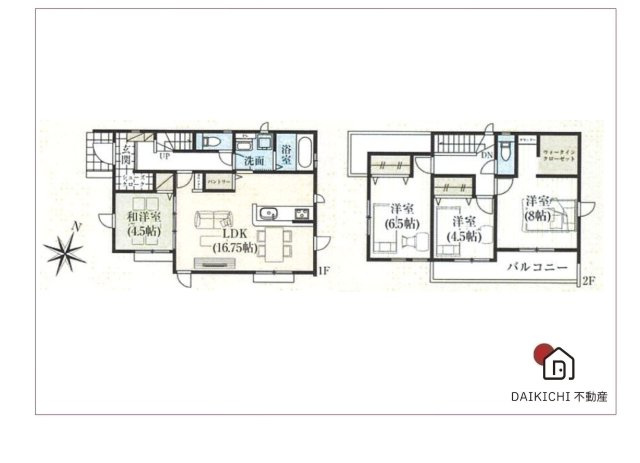 【間取り】 | 川島町伊草2期　GRAFARE　新築戸建　全8棟　2号棟