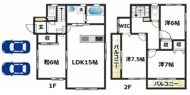 【間取り】 | 多聞台４丁目　中古戸建