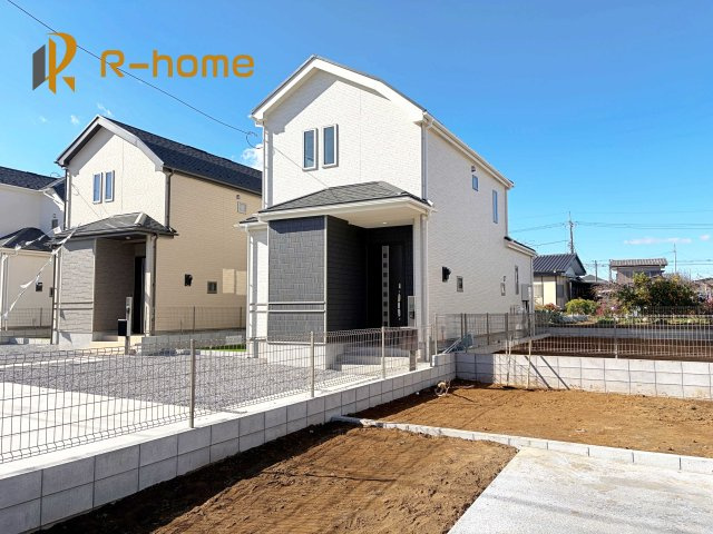 土浦市烏山4丁目　新築戸建て　C号棟の外観|建物完成いたしました！ご予約で『平日』や『夕方』などでもご見学可能です！