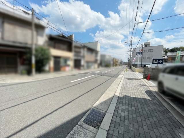 紫野東舟岡町の前面道路含む現地写真