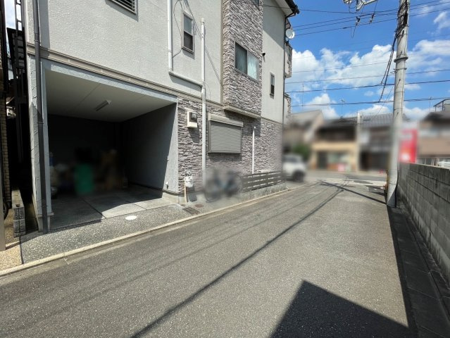 紫野東舟岡町の前面道路含む現地写真