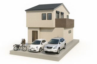 【外観パース】 | 右京区太秦堀池町　建築条件つき