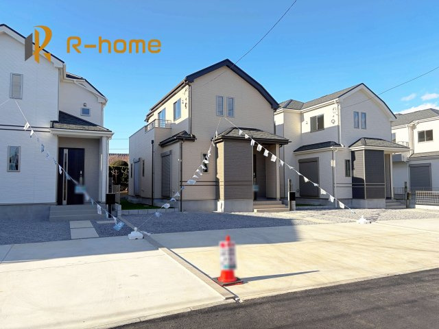 土浦市烏山4丁目　新築戸建て　D号棟の外観|近隣の同仕様完成物件をご見学いただけます♪