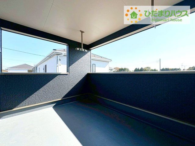 常陸大宮市石沢第4　新築戸建　1号棟のバルコニー