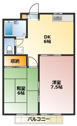 【間取り】 | 2DKの間取りです