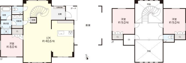 南軽井沢 燦々と陽が降り注ぐレンガの新築戸建て