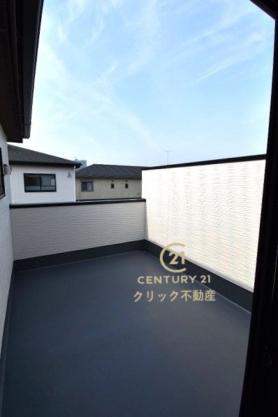 Terrace　水戸市笠原町　2期 　3のバルコニー|お部屋から出られるバルコニーです。ちょっと気分転換に外の景色を眺めて深呼吸もいいですね。