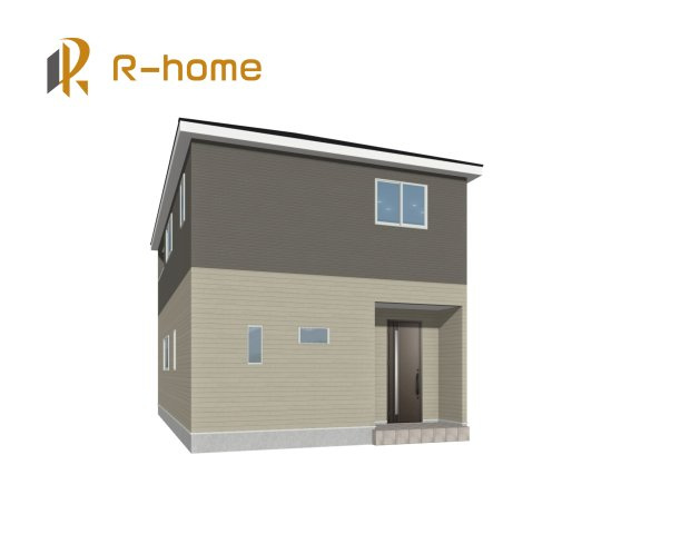土浦市乙戸南第6　新築戸建て　4号棟の外観パース|近隣の同仕様完成物件をご見学いただけます♪