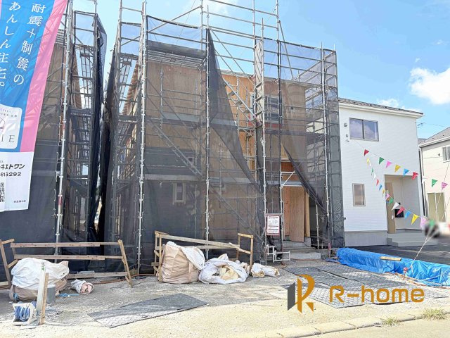 土浦市乙戸南第6　新築戸建て　4号棟の外観|ご予約を頂ければ、『平日』はもちろん『早朝』や『夜間』もご見学可能です♪お気軽にお申し付けください♪