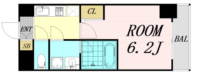 エスリードレジデンス東三国デュオ　仲介手数料無料の間取り