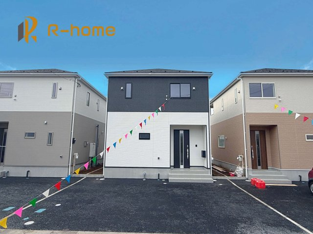 土浦市乙戸南第6　新築戸建て　6号棟の外観|ご予約を頂ければ、『平日』はもちろん『早朝』や『夜間』もご見学可能です♪お気軽にお申し付けください♪