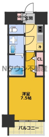 【間取り】 | S-RESIDENCE浅間町駅前axial | 間取りです。