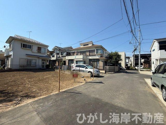 茅ヶ崎市萩園　　売地の前面道路含む現地写真|現地外観