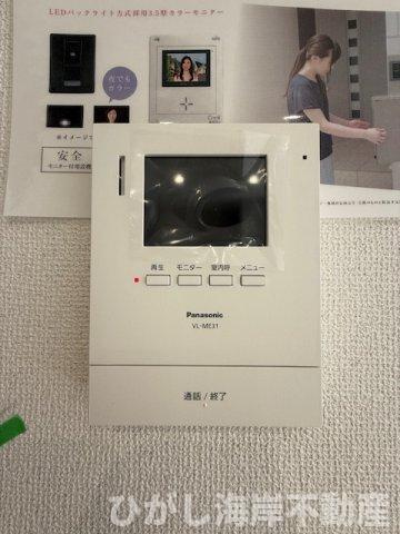 茅ヶ崎市今宿　新築戸建　全8棟のセキュリティ|TVモニター付きインターフォン