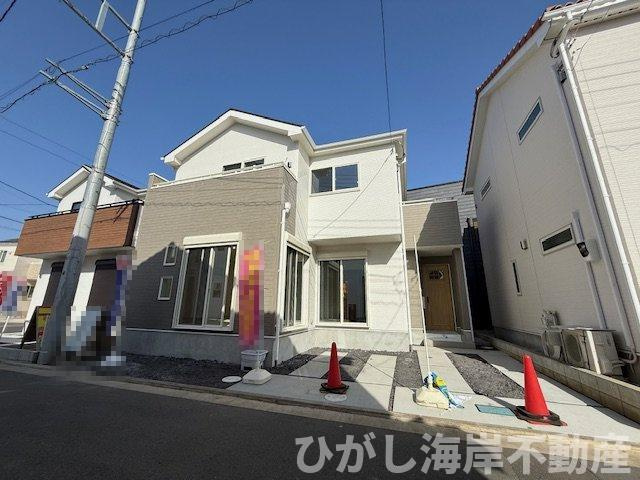 茅ヶ崎市今宿　新築戸建　全8棟の前面道路含む現地写真|現地外観