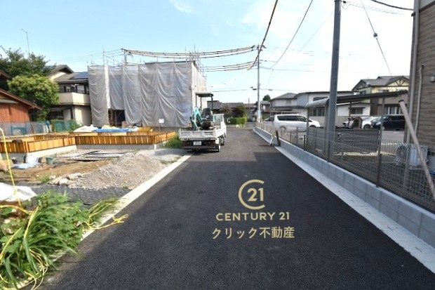 Terrace　水戸市笠原町　2期 　4の前面道路含む現地写真|現地撮影（2025年8月）