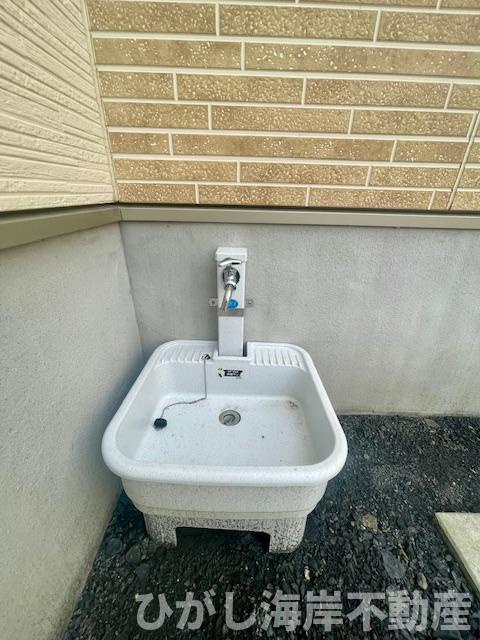 平塚市平塚３丁目　新築戸建　全15棟の庭|外用水栓