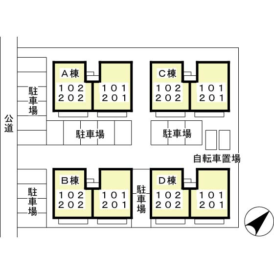 パークアベニューBの区画図