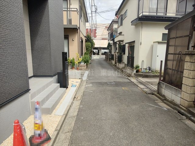 【前面道路含む現地写真】 | 川越市大仙波 | 都市ガス・本下水