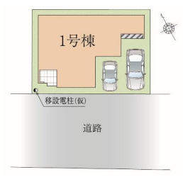 越谷市蒲生西町2丁目 新築分譲住宅の区画図