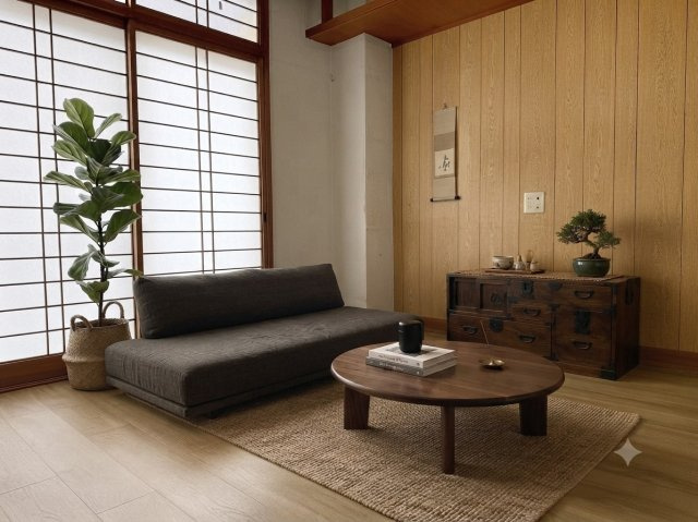 甲山グリーンハイツの洋室|【洋室６帖南東側】
木目のフローリングが暖かみのある室内に。明るい寝室で心地のいい朝を迎えられそう。（写真は家具を配置したイメージ画像）