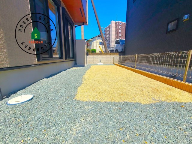 熊本市北区武蔵ケ丘2丁目第1-2棟（1号棟）の庭|お庭で自由な時間を過ごせます。