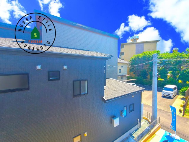 熊本市北区武蔵ケ丘2丁目第1-2棟（1号棟）の展望|窓から緑が見える物件も魅力的です。