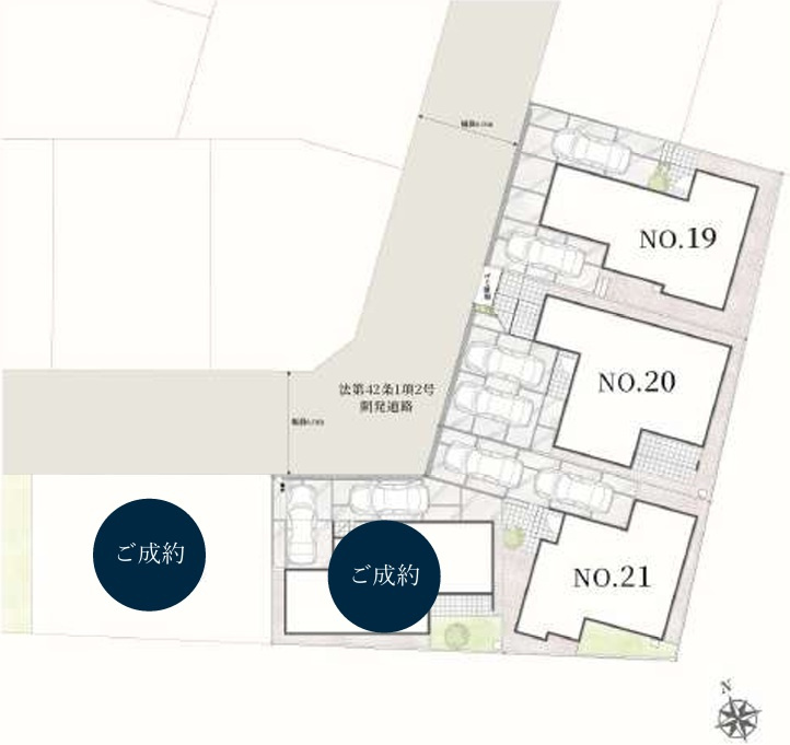 千葉市若葉区若松町の区画図