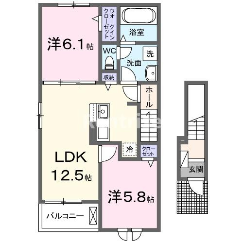 シエル　ブルーの間取り