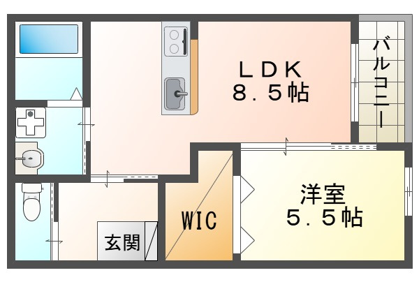 パロス大観町アルデアの間取り