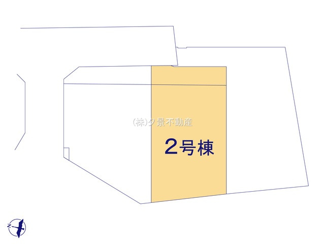 《仲介手数料無料》練馬区石神井町８丁目42-18(2号棟)新築一戸建てKEIAI Styleの区画図|撮影日 2025年10月9日 13:40 曇り