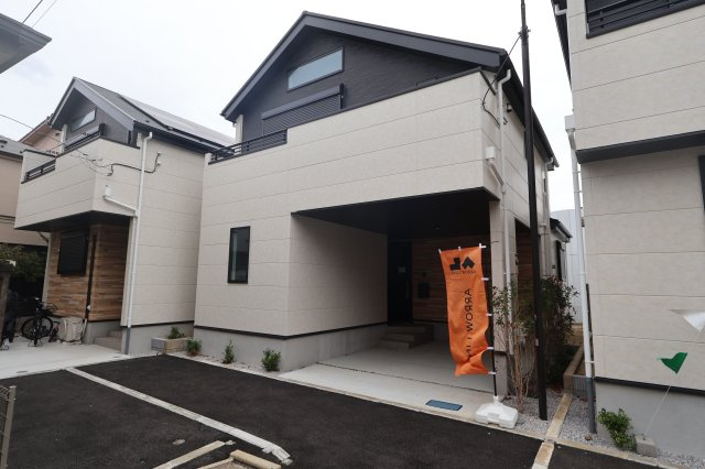 《仲介手数料無料》練馬区石神井町８丁目42-18(2号棟)新築一戸建てKEIAI Styleの外観|撮影日 2025年10月9日 13:40 曇り