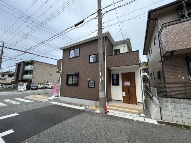 神戸市西区北別府5丁目新築戸建　2号地の前面道路含む現地写真