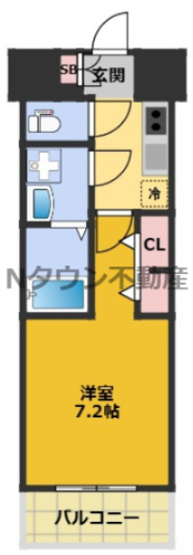 【間取り】 | S-RESIDENCE浅間町駅前axial | 間取りです。
