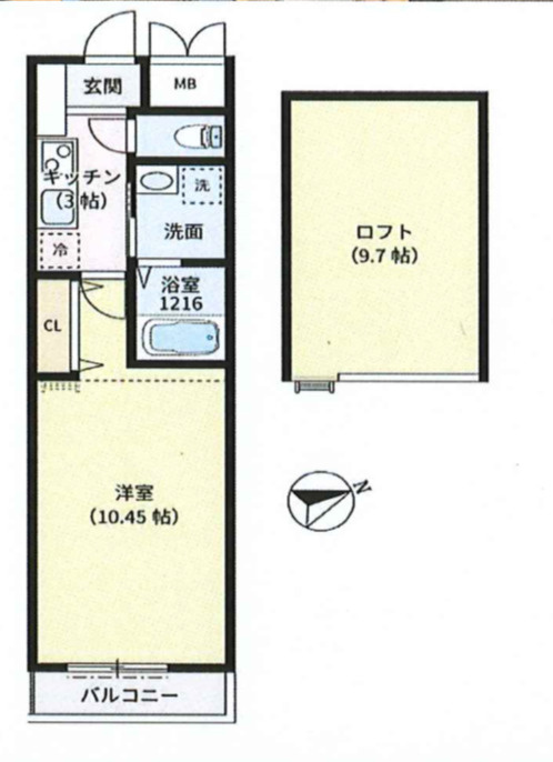 スマイルⅡ番館の間取り