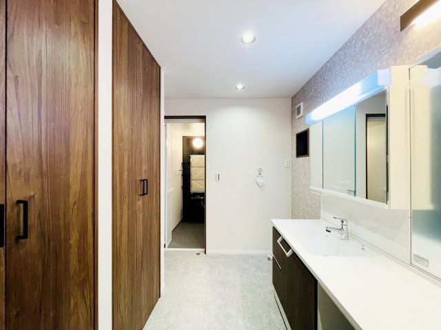 『八王子市新築戸建て』八王子市長沼町60-2【仲介手数料無料】の洗面所|～仲介手数料無料☆八王子ひなた不動産～八王子市長沼町　新築戸建て