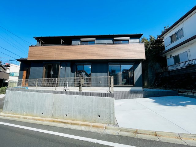 『八王子市新築戸建て』八王子市長沼町60-2【仲介手数料無料】の外観|～仲介手数料無料☆八王子ひなた不動産～八王子市長沼町　新築戸建て