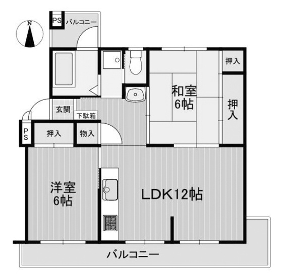 【間取り】 | 円明寺ヶ丘団地 H棟