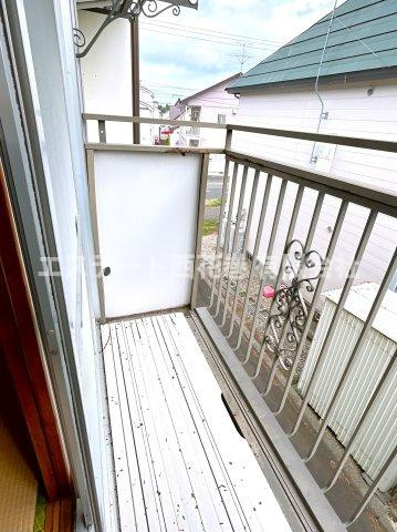 コーポひやまのバルコニー