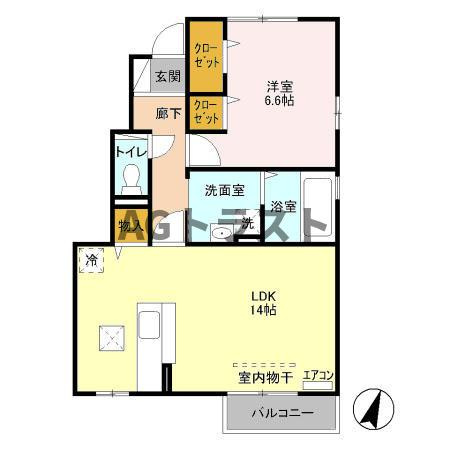 【間取り】 | 第７グリーンハイツ　Ｃ