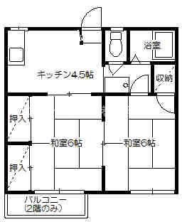コーポひやまの間取り