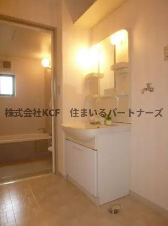 グリーンパーク大善寺Ⅱの独立洗面台