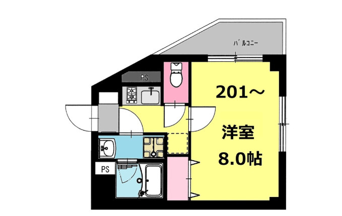 練馬区豊玉北３丁目の賃貸マンションの間取り