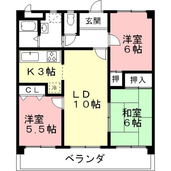 ＣＡＳＡキサラギの間取り