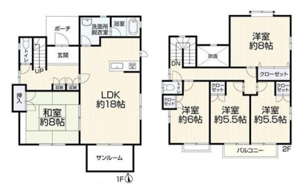 香芝市西真美１丁目　一戸建の間取り