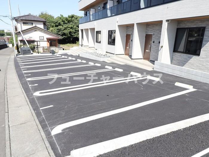 クレスト千波の駐車場