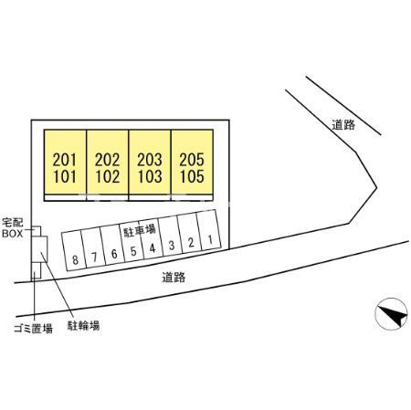 クレスト千波の区画図