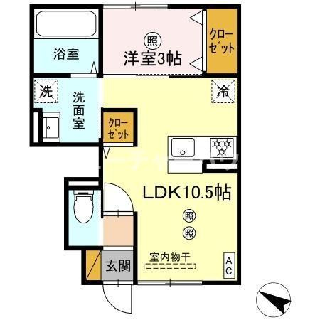 クレスト千波の間取り